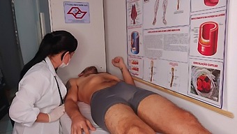 A Boy Got A Hard One In Front Of The Nurse